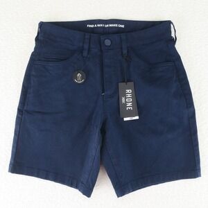 Rhone Everyday Twill Shorts Mens 28 Navy‎ Blue 8" Retail $88